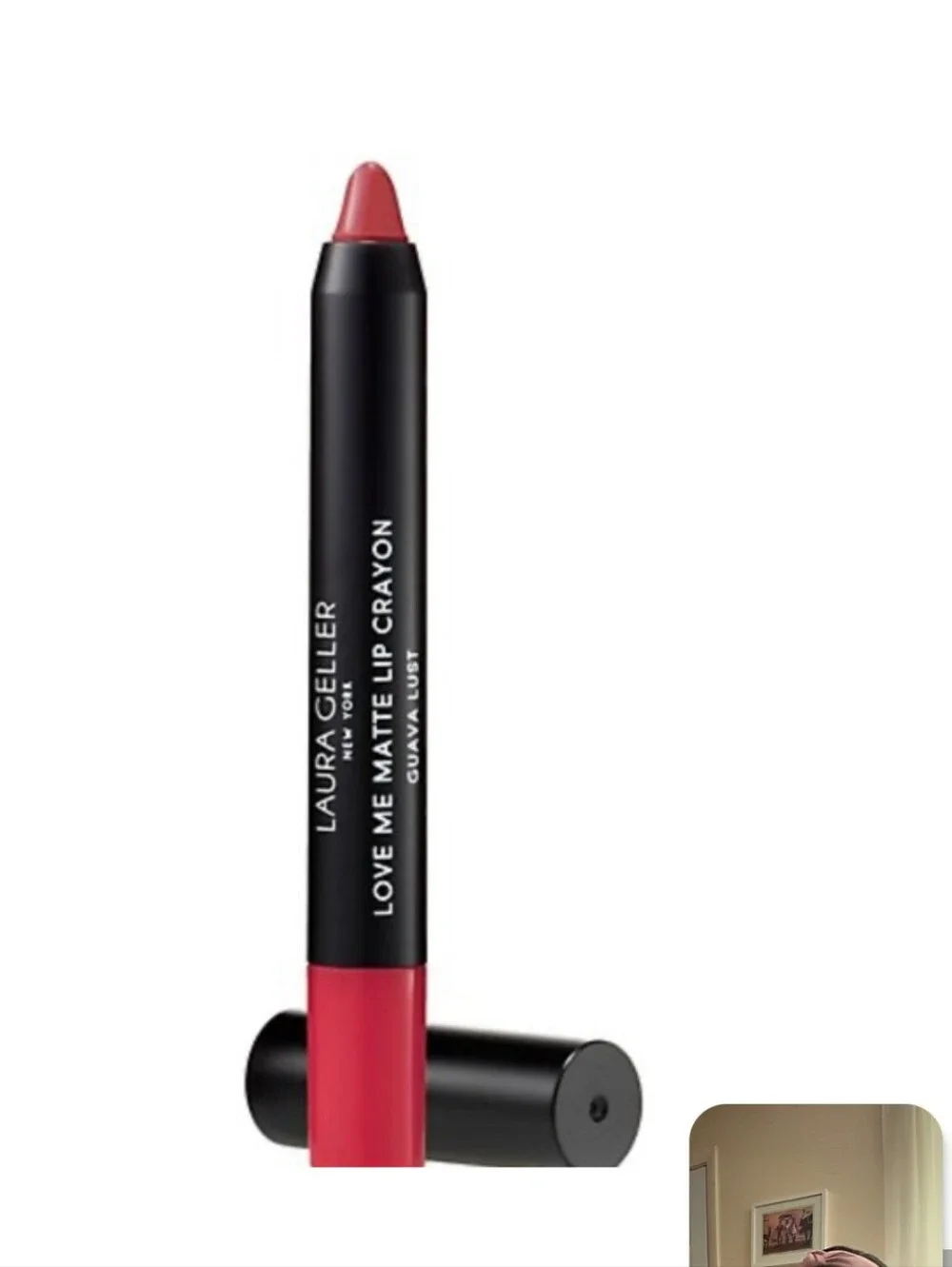 Laura Geller Love Me Matte Lip Crayon - Guava Lust (Warm Orange)